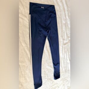 Pac Sun 1980 Navy Blue Leggings with White Stripe